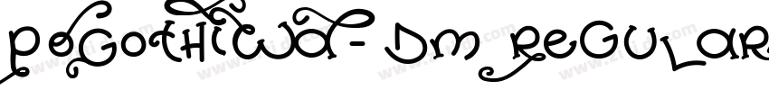 POGothIWA-Dm Regular字体转换